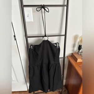 Old navy large black romper with halter tie